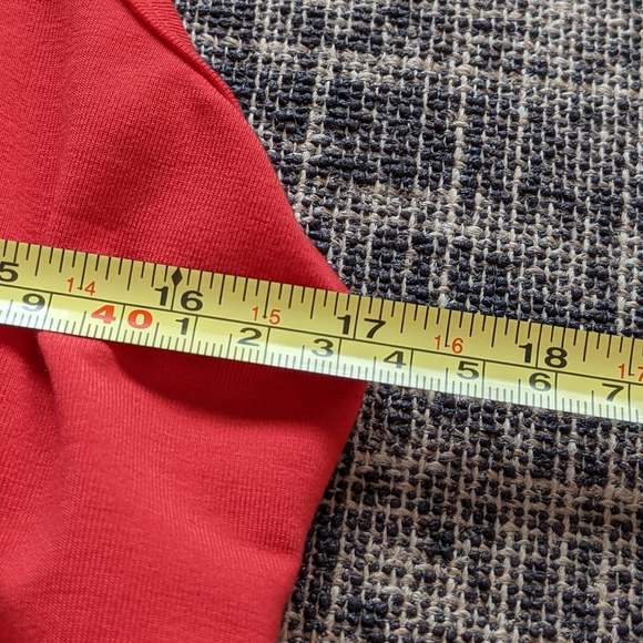 LuLaRoe Tank top, Off Duty Momma, Red, Large, Scoop Front - Picture 5 of 6